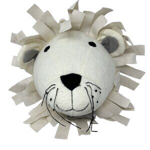 Hobby Lobby White Lion Head Plush Wall Mount Hanging Baby Nursery Safari Room